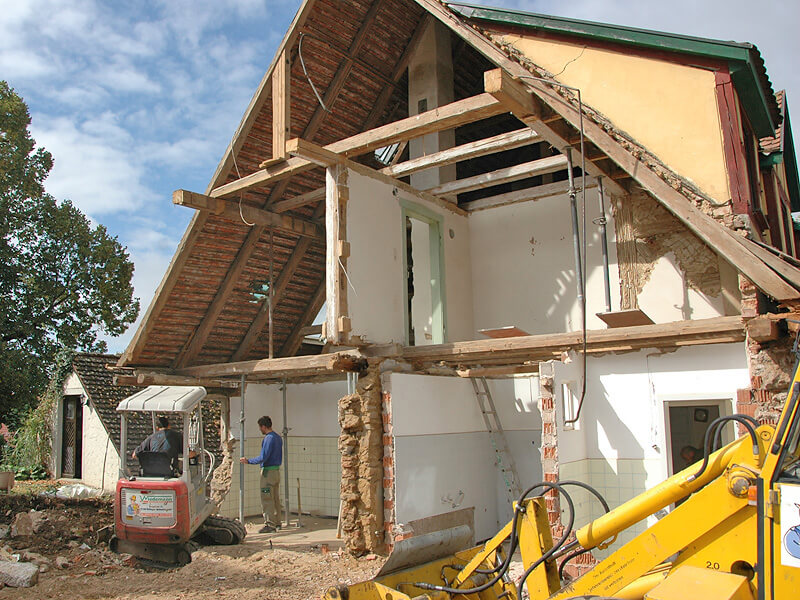 Wiedemann Haus vor Abbruch Anbau Wiedemann Haus vor Abbruch Anbau