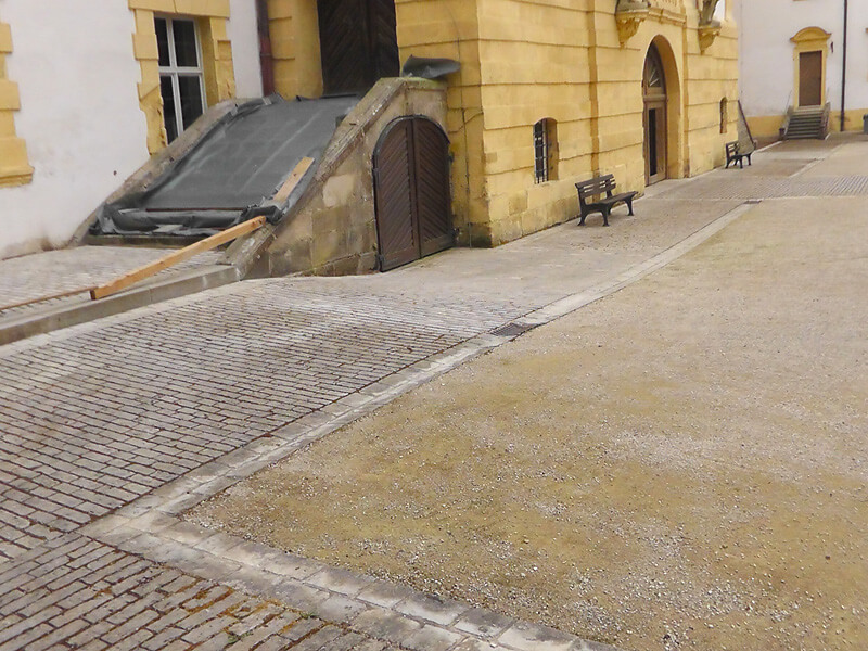 Schloss Ellingen – Pflasterarbeiten